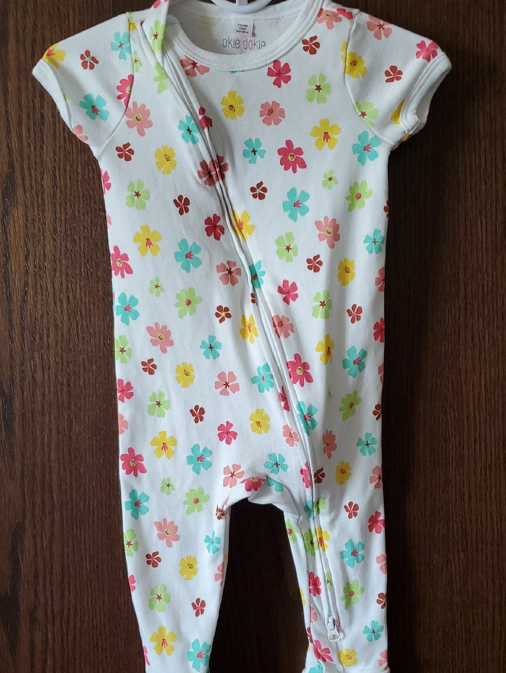 Okie Dokie Floral Print Romper Size 9 Months
